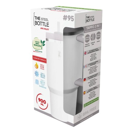 THE STEEL BOTTLE HANDLE MILKY