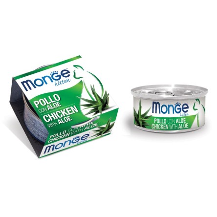 MONGE FRUITS POLLO C/ALOE 80G
