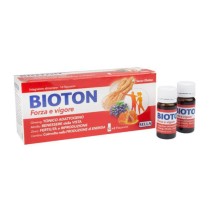 BIOTON Forza e Vigore 14 flaconcini con Ginseng, Mirtillo e Zinco