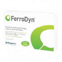 Metagenics FERRODYN 30 capsule a base di ferro e vitamine B per la stanchezza e carenza energetica