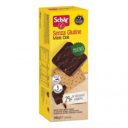 SCHAR-BISCOTTI MIELE CIOK 190G