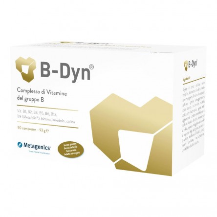 Metagenics B-DYN 90 compresse, con vitamine B utile per il sistema nervoso e in caso di stanchezza