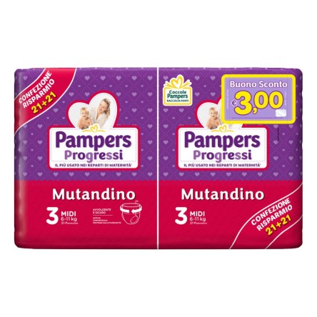 PAMPERS PROG MUT VP TG3 MI 42P