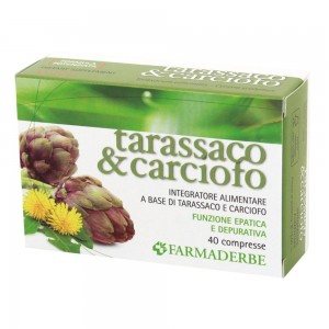FARMADERBE Tarassaco & Carciofo 40 compresse per aiutare la funzione epatica e depurativa