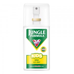 Jungle Formula Kids Spray 9,5% Deet 75ml, spray repellente antizanzare per bambini dai 2 anni di età