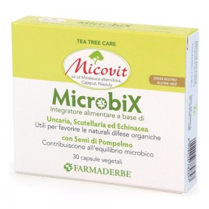 Farmaderbe MICOVIT MICROBIX 30 capsule vegetali per favorire le naturali difese dell'organismo