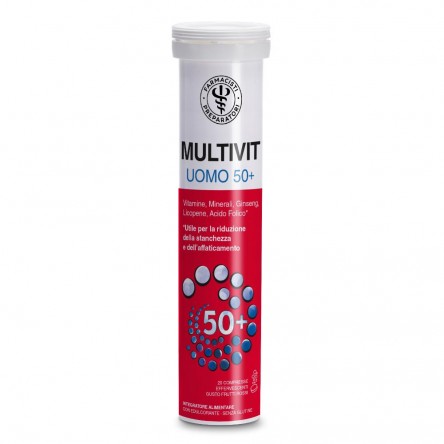 LFP Multivit 50+ Uomo 20 compresse effervescenti, per la stanchezza e affaticamento