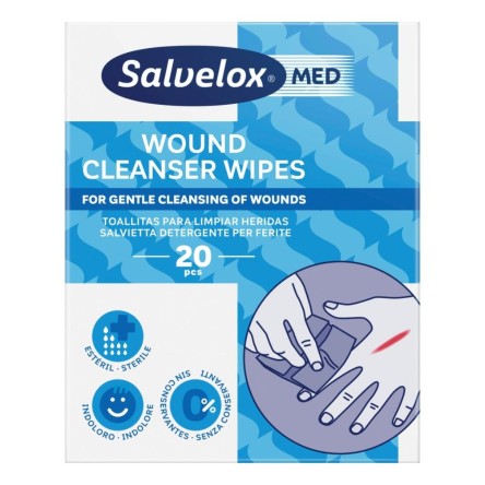 SALVELOX MED WOUND CLEAN WIPES