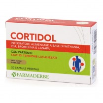 Farmaderbe CORTIDOL 20 capsule vegetali per contrastare le infiammazioni dell'organismo e la stanchezza fisica e mentale