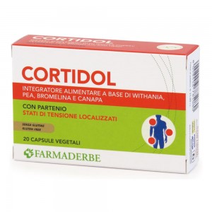 Farmaderbe CORTIDOL 20 capsule vegetali per contrastare le infiammazioni dell'organismo e la stanchezza fisica e mentale