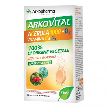 ARKOVITAL ACEROLA 1000+D3 VIT