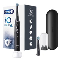 ORALB iO 6s Nero Spazzolino Elettrico Ricaricabile + 2 Testine di ricambio 