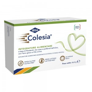 COLESIA 60CPS MOLLI integratore alimentare a base di monacoline , fitosteroli, Fieno greco e Olio di lino per ridurre il colesterolo, trigliceridi e lipidi
