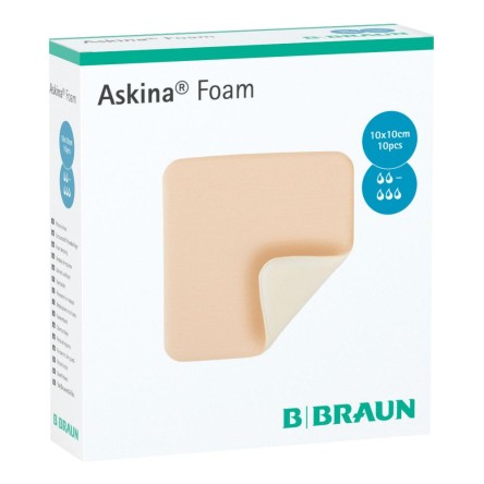 ASKINA FOAM MEDIC 10X10CM 10PZ