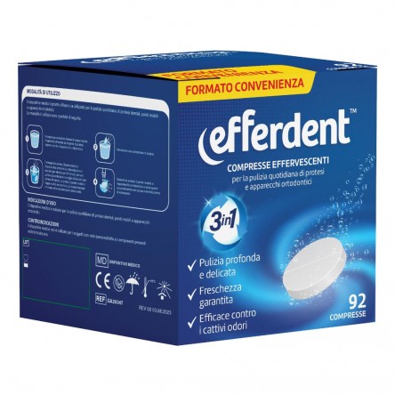 EFFERDENT EFFERVESCENTI 92CPR