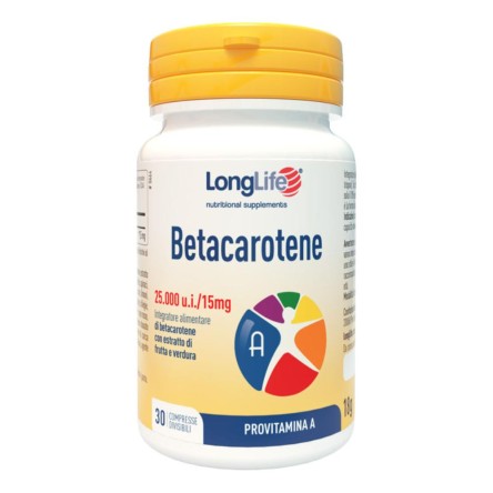 LONGLIFE BETACAROTENE 30CPR
