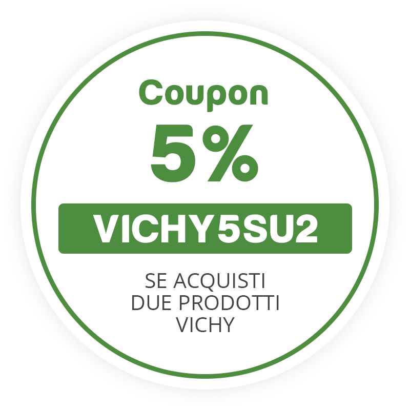 Coupon 5% se acquisti due prodotti Vichy - CODICE VICHY5SU2